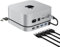 Stouchi Base para Mac Mini M4 con carcasa SSD M.2 NVMe/SATA, para Mac Mini M4/M4 Pro 2024, hub M4 con 2 USB 3.2 de 10 Gbps, 2 USB 2.0, lectores micro/SD (104 Mbps), lectores de tarjetas TF (104 Mbps