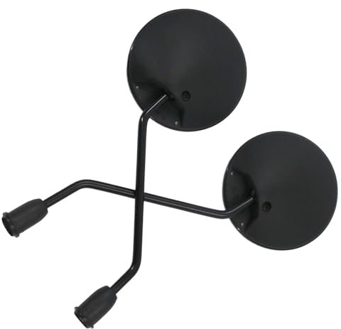 Rückspiegel Set M8x1.25 Schwarz – Spiegelpaar links und rechts passend für Simson S50, S51, S70, SR50, Schwalbe KR51