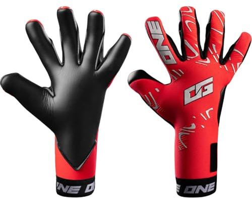 ONE OG1 Doubters Hyla SL (strap included) Goalkeeper Gloves Size 9.5 red/black