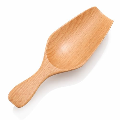 Cucchiaio in legno per bicchieri, cucchiaio per bucato, cucchiaio da caffè in legno, cucchiaio piccolo per contenitori, cucchiaio dosatore in legno per spezie, bagno, detersivo, tè sfuso, riso, farina