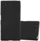 Cadorabo Hülle kompatibel mit Sony Xperia X COMPACT Schutzhülle TPU Silikon Case Frost Design Slim Kratzfest Weiche Gummi mit Rundumschutz Case Hülle für Sony Xperia X COMPACT in Schwarz