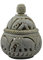 Royal Kurta Royal Handicrafts Handcrafted Soapstone Tea Light Holder and Potpourri Box With Elephant Carving