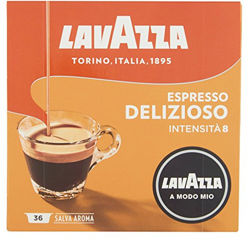 Lavazza Modo Mio Espresso Delizioso Lot de 2 capsules de café 36 capsules [72 capsules]