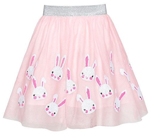 Sunny Fashion Filles Jupe Bleu Cœur Paillettes Pétillant Tutu Danse 2-12 Ans