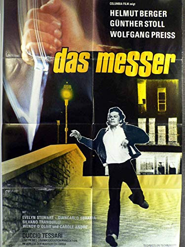 Das Messer - Helmut Berger - Günther Stoll - Filmposter A1 84x60cm gefaltet