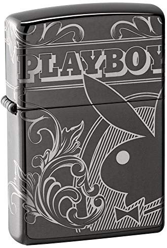 ZIPPO – Playboy - Black Ice – Sturmfeuerzeug, nachfüllbar, in hochwertiger Geschenkbox