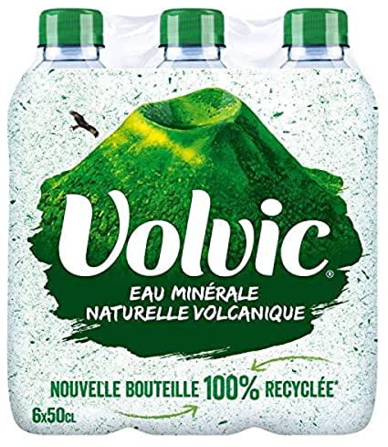 Volvic Eau Minérale Naturelle Volcanique, 6 x 500ml