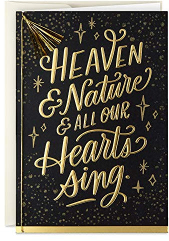 Hallmark Religiöse Weihnachtskarten, Motiv: Himmel und Natur singen, 12 Karten und 13 Umschläge.