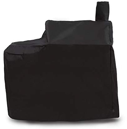 KLARSTEIN Beef Brisket - Funda Protectora para Barbacoa, Cintas de Velcro, Lona de Oxford, Resistente roturas, Impermeable, 120 x 125 x 75 cm, Lavable, Bordes cosidos, Conducto extracción, Antracita