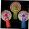 Zonfer 3pcs Led Light Up Fan Mini Handheld Light Up Fan Battery Operated for Office Room Outdoor Traveling