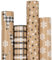 RUSPEPA Weihnachtspapier, Kraftpapier - Hirsch-, Schneeflocken- Und Plaid-Designs - 4 Rollen - 76 cm X 3 m Pro Rolle
