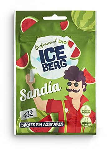 Iceberg Chicles con Sabor a Sandía, sin Azúcar, 44.8g