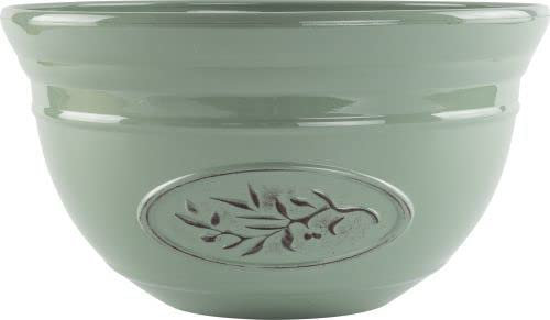 Muddy Hands 30cm Bowl Plant Pot Indoor Home Outdoor Garden Round Plastic Herb Flower Planter Water Feature (Green)