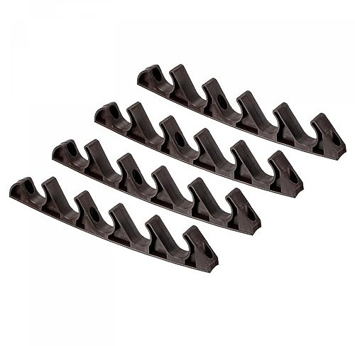 PATIKIL 4Pack Liegestuhl 5 Stellung Rasen Rückenlehne Einsteller für Außenbereich Braun