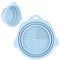 Foldable Silicone Makeup Brush Cleaner Bowl - Etercycle Portable Cleaning Tool for Brushes, Powder Puffs, and Sponges (Blue)