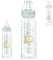 Kikkaboo Baby biberon verre Savanna 240 ml tétine silicone taille M anti-colique, coloris:verdoyant