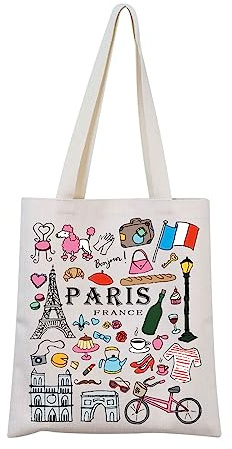Generic Paris Tragetasche – Erwachsene, Unisex – 33 cm x 22 cm x 1 cm – Muster/Druck – wasserabweisend – Kosmetik und tägliche Essentials (Reisen, Ausflüge)