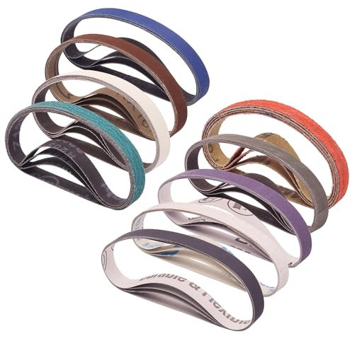 Ersatz-Schleifbänder für offizielle Work Sharp Knife & Tool Sharpener (Messer- und Werkzeugschärfer) (WSKTS & WSKTS-KT/MK.1 & MK.2), 80/120/240/400/600/800/1000/2500/5000-Körnung, 36er-Pack