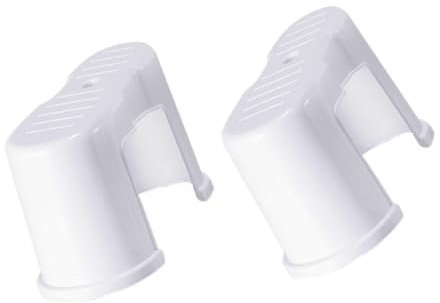 CLISPEED 2st Toilettenhocker Klappschritthocker. Bad Töpferhocker. Reisefußhocker Für Toilette Badezimmer- Wc- Hocker. Toiletten- Töpferschritthocker Weiß Plastik Bodenmatte Schemel