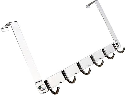 jojofuny Sobre El Soporte De La Puerta Manija Del Grifo Del Brazo Mortero y Mano De Granito Perchas Para Chaquetas Acero Inoxidable Perchero Para Niños Organizador Libre De Uñas