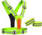 Anlising Warnweste Reflektorweste,Sicherheitsweste Reflektierende mit 2PCS Reflektierende Armbänder, LED Laufweste Reflektorweste Warnweste,Sicherheitswesten,für Joggen Wandern oder Radfahren Fahrern