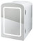 Bauer 39299 LED Mirror Mini Fridge for Beauty, Skincare and Cosmetics/Touch Control/Heat Function/Portable with Carry Handle / 4L Capacity