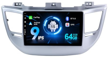 MISONDA Autoradio Android Doppio Din per Hyundai Tucson (2014-2018) GPS Navi | Telecamera di retromarcia gratuita | 9 pollici | 2G+32G |. Supporta RDS/DAB/WiFi/Bluetooth 5.0/USB/SWC