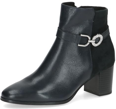CAPRICE Damen Stiefeletten aus Leder mit Blockabsatz