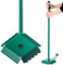 NEWTRY Trash Compactor, Heavy-Duty Metal Bin Booster with Gear-Driven Base Waste Recycling Hand Tool for Efficient Waste Compressing & Crushing– Fits 120L-240L Rolling Wheelie Bins
