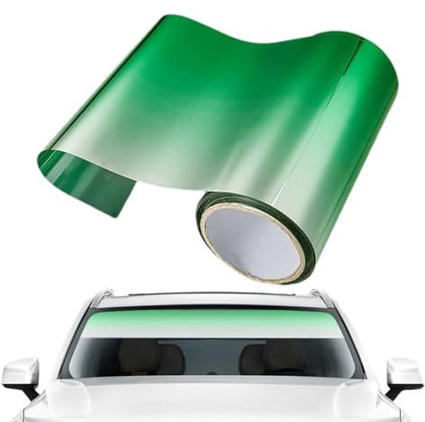 Striscia Parasole Parabrezza Auto, Pellicola Per Parabrezza Con Protezione Solare, Pellicola Oscurante Per Vetri Autoadesiva, Parasole Per Parabrezza Auto Adesivo, Protezione UV, Isolamento Termico