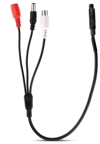 MOTHNUR 2 Stück Audio Monitoring Mikrofon Pickup mit Integriertem Aktivem Schallleser Kompakt mit 12v Anschluss Weißer Audioausgang für Professionelle Tonaufnahme