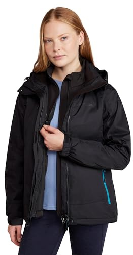 Mountain Warehouse Bracken Extreme 3 in 1 Damenjacke | Wasserdichte 3-in-1 Jacke mit abnehmbarer Kapuze - Atmungsaktiv und thermisch isoliert - Perfekt für Wandern und Outdoor