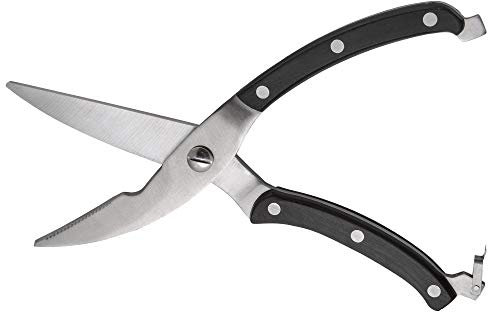 KADAX Geflügelschere aus Edelstahl, Professionelle Küchenschere für Geflügel, Fisch, Meeresfrüchte, Knochen, mit scharfer Klinge und Blockademechanismus, 25.2cm