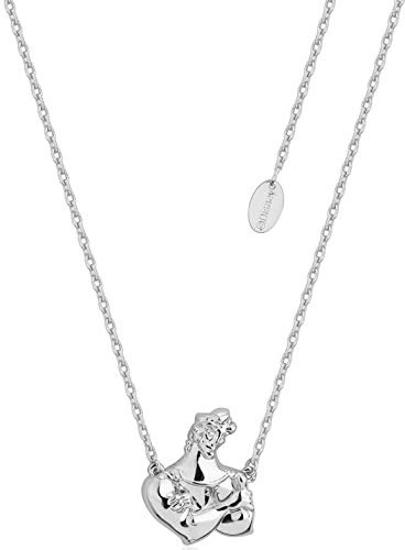 Disney Couture Kingdom White Gold-Plated Hercules Muscle Necklace