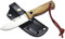 MIGUEL NIETO Cuchillo YESCA MINI 1048-O, con hoja en acero inoxidable MOVA 1.1416 y empuñadura de Madera de Olivo. Incluye funda de cuero Marrón