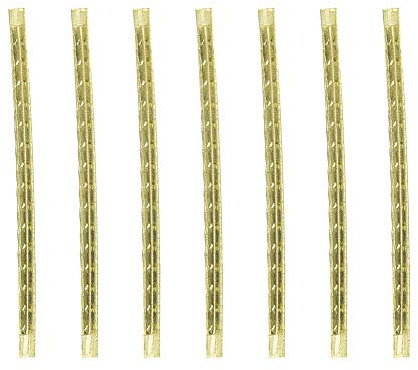 Tomotato 24 Stück Gitarre Bunddraht, 2,7 mm E Gitarre Bunddraht Messing Gitarre Bund Draht Griffbrett Skala Linie für Instrument
