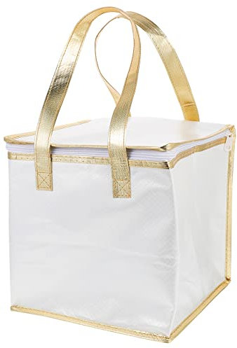 NUOBESTY Doppellagige KüHltasche Thermotasche Isoliertasche FüR Kuchen Salat Fleisch GeträNke Picknick Bbq Mittagessen Shopping Strandparty