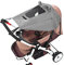Sonnensegel Universal Kinderwagen Sonnenverdeck UV Schutz Sonnenblende Wasserdicht Sonnendach Babyschale Staubdicht Sonnenschutz Sonnenschirm mit Schattenflügel Schlummerverdeck Sportwagen Buggy