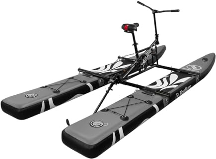Spatium Wasserfahrrad für See Aufblasbarer Ponton Sup Wasserfahrrad Aufblasbares Tretboot Aufblasbares Tretkajak Wasserfahrräder Angeln Tretboot Stabiler und einfacher auf dem Wasser zu Fahren