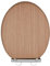 AQUALONA® Premium Tongue and Groove Soft Close Toilet Seat - Moulded Wood - Stainless Steel Slow Close Hinges - Wipe Clean - Contemporary Design - Durable (Oak Tongue and Groove Toilet Seat)