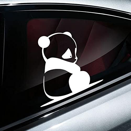 Auto Aufkleber Panda Aufkleber Tiere Auto Dekoration Aufkleber Karosserie Aufkleber Seitenschweller Selbstklebend Aufkleber DIY Auto Styling Aufkleber für Autofenster Wand Tür Glas Dekoration 5pcs