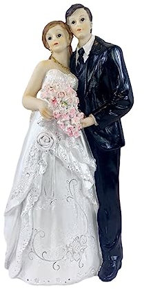 BOKIOESDE Kuchen Dekoration Puppen Braut Bräutigam Harz heiraten Figur lustige Hochzeit Topper Ständer Paar Wohnkultur Autozubehör, Typ C