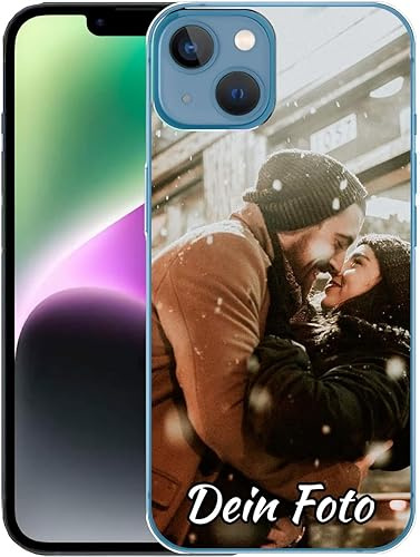 König Design Handyhülle mit Foto für Apple iPhone 15 Plus - Personalisierte Hülle, selber gestalten, mit Bild - Schutzhülle aus weichem TPU Silikon Gel Material