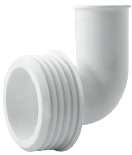 tecuro -583026- WC-Spülrohrverbinder - Winkelform - Ø 55/28