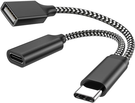 USB C OTG, Adaptateur téléphonique Port de Charge USB C, avec Adaptateur Pd 18w Compatible Samsung Galaxy S20 +, commutateur, Google chromecast et Google TV 2020 Pi KVM, imprimante 3D