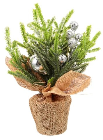 PRETYZOOM ornamento Home decor mini albero di natale decorazione dell'albero di natale artificiale arredamento decorazioni natalizie decorazione desktop di moda medio mazzo piccola spada