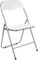 FERRETERIA LEPANTO Silla Plegable de Aluminio - Asiento Acolchado con Estructura Metálica - Ideal para Despacho, Cocina, Salón, Terraza - Alto: 80 cm x Largo: 43,5 cm (Blanco)