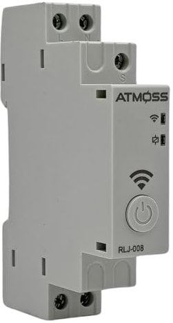 RASMACOR | Interruttore orario astronomico digitale WiFi RLJ-008 | Orologio giornaliero/settimanale - multifunzione con prenotazione WiFi 1CH 16A | CA/CC 48-240V (AC 50/60Hz) | 1 modulo | Dimensioni