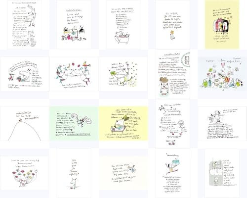 Postkarten-Set Besinnliches Karindrawings