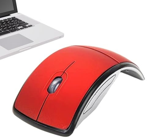 mouses Portatile Senza Fili, mouses USB Senza Fili - mouses Wireless Pieghevole Ergonomico Di Lusso 2.4G | Per Laptop mouses Per PC Plug And Play, Portata Di 15 M, Con Sensore Ottico Da 1600